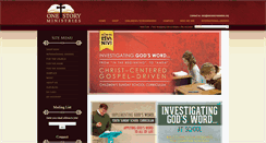 Desktop Screenshot of onestoryministries.org